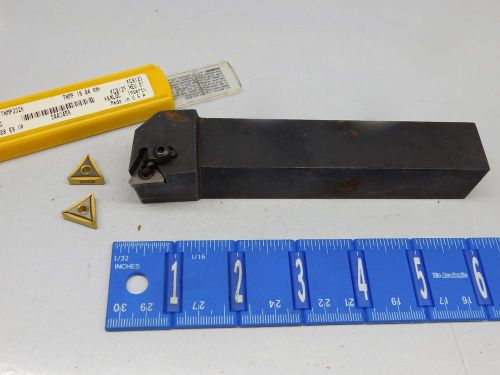 ZENIT 1&#034; INDEXABLE TOOL HOLDER  WITH (5) TNMP-332-K  KENNAMETAL CARBIDE INSERTS