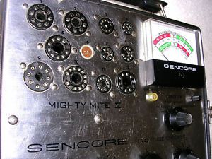 Sencore TC142 Mighty Mite V Tube Tester Checker with Chart -  Works