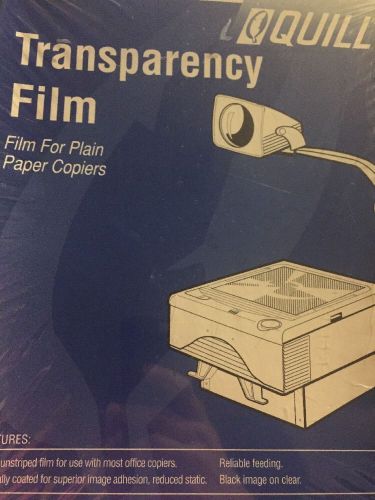Transparency Film Quill 7-20239 - 100 Sheets - Factory Sealed