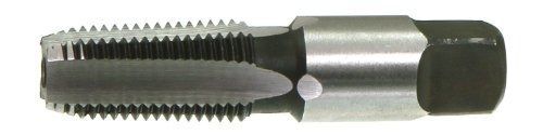 Drillco 2700E Series Carbon Steel Tap, Uncoated (Bright) Finish, Round Shank