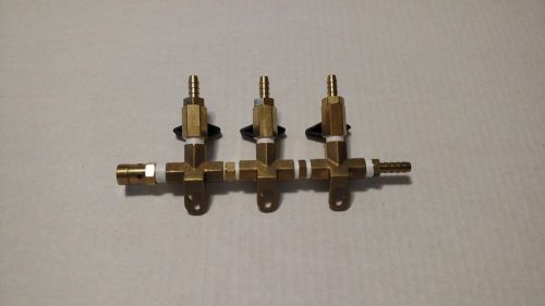 co2 3-way distributor splitter manifold 5/16 barb