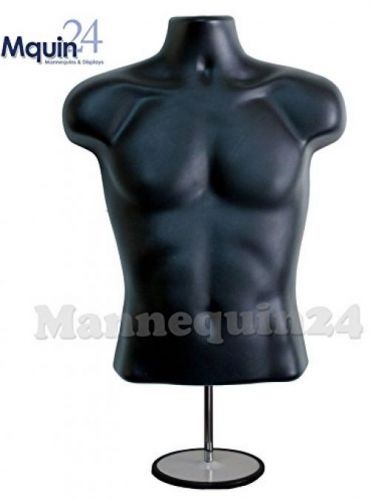 Torso Male W/Metal Base Body Mannequin Form 19 To 38 Height (Waist Long) For -