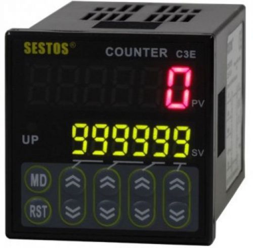 Sestos Industial 6 Digital Preset Scale Counter Tact Switch 12-24V CE C3E