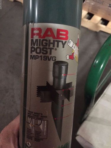 R Rab Lighting MP19VG Mighty Post, 3&#034; Diameter X 19&#034; Height, Verde Green