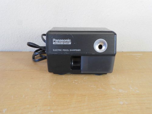 Panasonic Auto-Stop Electric Desktop Pencil Sharpener Vintage Black KP-110