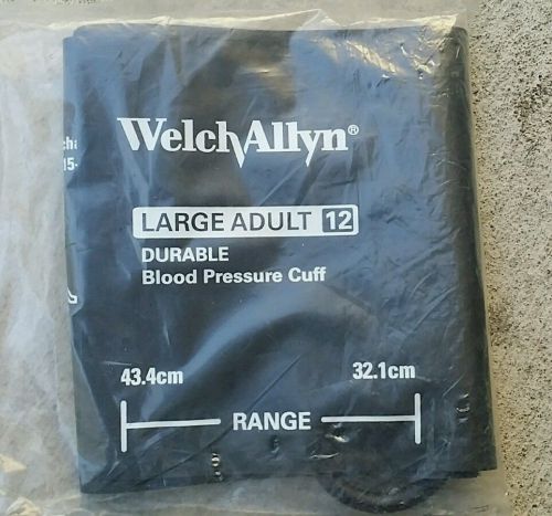 Welch Allyn Large Adult 12 Durable BP Cuff With tube and connector # 5082-207-3