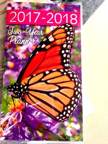 2017-2018 Monarch Butterfly Planner Purse Pocket Calendar