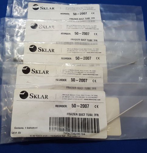 Sklar Frazier Suction Tube 7fr - Reference: 50-2007 - Lot of 5