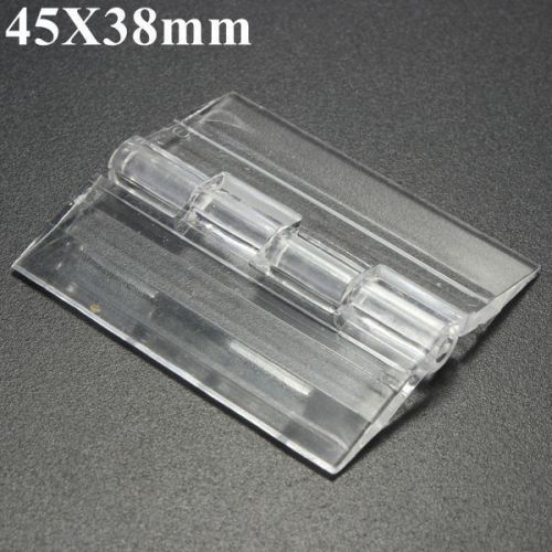 45x38mm Door Window Clear PMMA Acrylic Folding Hinge Plexiglass Hinge