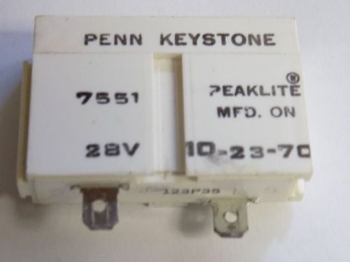 Penn Keystone Peaklite / Aircraft Instruments , 7551,  28 Volt, New Old Stock