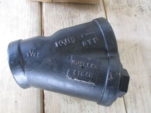 Mueller steam specialty wye/ y strainer 1-1/2&#034; , fnpt, 20 mesh, cast iron nib!! for sale