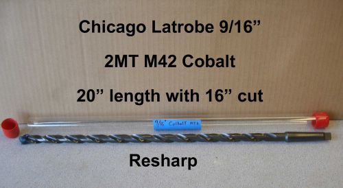 Chicago Latrobe 20 inch Length 2MT Cobalt bit,  wood, metal resharp long reach
