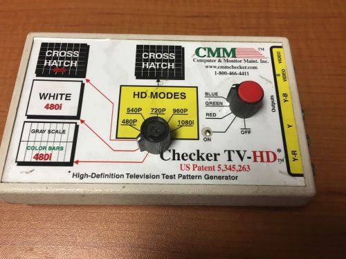 CMM Checker TV-HD Test Pattern Generator **Unit only**