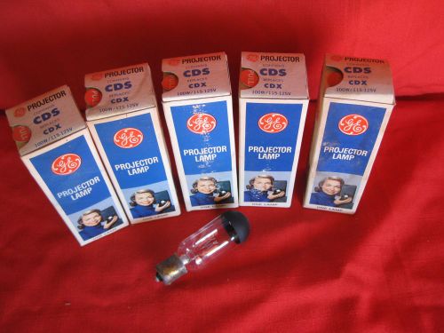 LOT OF 5 CDS PROJECTOR BULBS 100 WATTS  NEW ITEM OLD STOCK  CDS / CDX