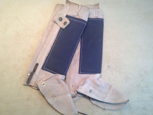 Leather Leg Boot Welding Heat Insulation Protection Safety Gear