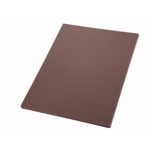 Winco CBBN-1824, 18x24x0.5 Brown Cutting Board for Cooked Meats
