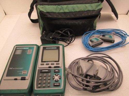 Fluke Omniscanner Cable Tester w/ 2x Perm-Link Adapter, 2x MOD-8, Charger &amp; Case