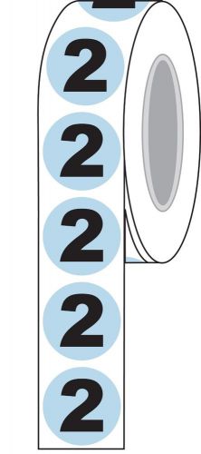 1-1/2&#034; Diameter &#034;2&#034; Inventory Control Label Compulabel (821440)