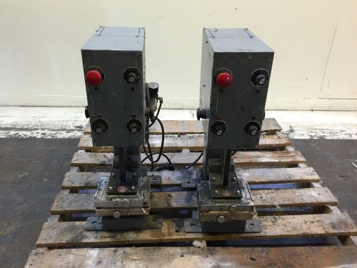 (2) Texas Automation ES32 Heat Seal Sealing Press Machine