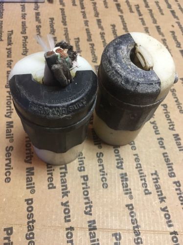 Leviton 20a, 125v, nema l5-20, 2p, 3w, locking connector qty:2 for sale