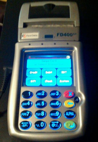 Used First Data FD400GT Wireless Credit Card Machine