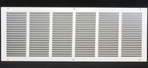 30&#034; x 10&#034; RETURN GRILLE - Easy Air FLow - Flat Stamped Face [White]