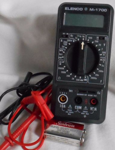Elenco M1700 Digital Multimeter with Leads &amp; Battery