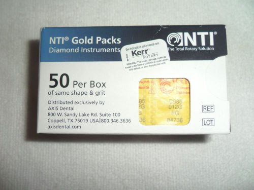 Kerr Axis NTI Gold Pack 50 Diamond Burs 885- 012 coarse