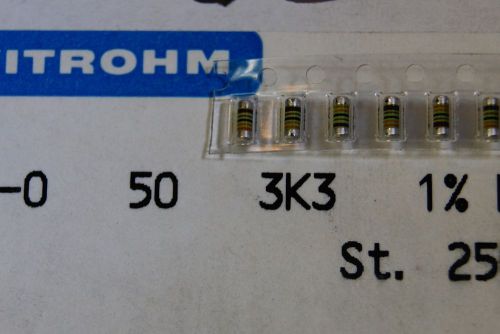3000pcs resistor SMD 3K3 3.3K minimelf 50ppm 1% VITROHM