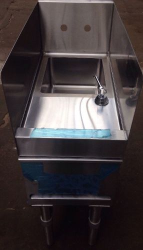 Eagle 12&#034;x24&#034; hsd12-24-lrs stainless steel handwashing sink w/towel dispenser for sale