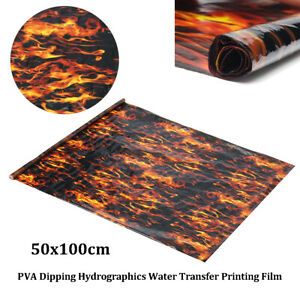 PVA Hydrographic Film Water Transfer Printing Film Hydro Dip Black Fla