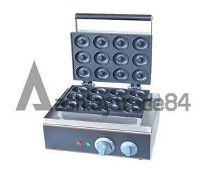 Commercial Electric Mini Round Donut Machine 12 Grids Donut Maker FYX-12A 220V