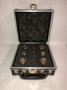 Ohaus Scale 10 Piece Cylindrical Calibration Weight Set With Case