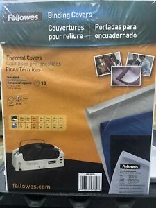CRC 52228 Fellowes Thermal Binding System Covers, 10 Sheets,  8.75 X 11.25”.