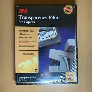 3M Transparency Film For Copiers PP2200 100 Sheets 8.5 X 11