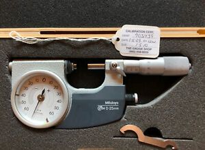 Mitutoyo Indicating Micrometer with Zero Adjustment 0-25mm IDM-25R Made in JAPAN