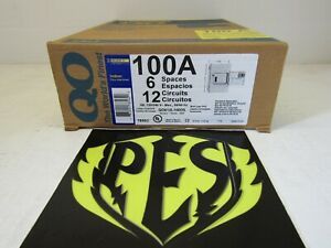 Square D Circuit Breaker Load Center QO612L100DS Indoor 6 Space 12 Circuits