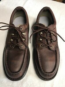 NEW Lehigh Safety Toe Shoes Mens 9.5 M  Leather Lace Up Steel Toe Static Dissipa