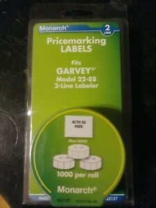 Monarch Pricemarking Labels (fits Garvey Model 22-88 2-Line Labeler)