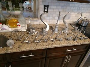 LOT OF (14) HOBART SPIRAL DOUGH HOOK ATTACHMENT PLUS FOR MIXER HOBART