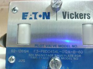 Vickers 02-126194 F3-PBDG4S4L-012A-B-60 Pilot Valve 120V 60Hz  New No Box