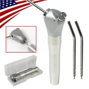 Dental 3 Way Air Water Spray Triple Syringe with 2 Nozzles Tips Tubes CE FDA