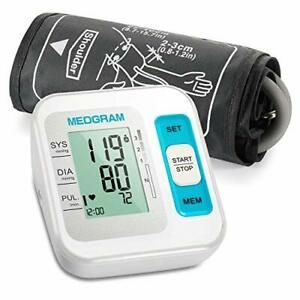 Blood Pressure Monitor Upper Arm, MEDGRAM Accurate Cuffs for Home Use