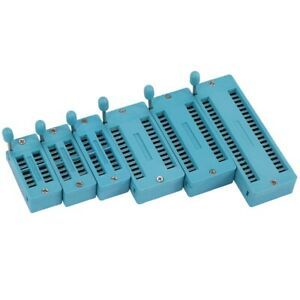 3X(6PC Universal 14/16/18/24/28/40 pin IC Test Universal ZIF Socket Hot Home