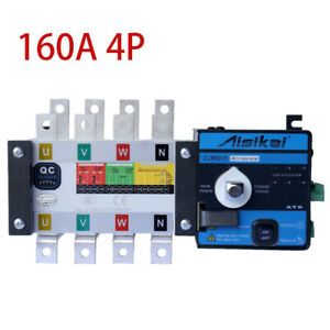 4P 160A Automatic Transfer Switch Dual Power Single AC Diesel Generator Parts