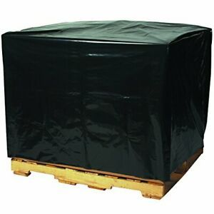 BOX USA BPC164 Pallet Covers 3 mil 48&#034; x 42&#034; x 48&#034; Black Pack of 50