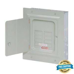 BR 125 Amp 6-Space 12-Circuit Indoor Main Lug Loadcenter with Flush Door