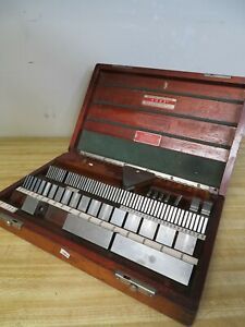 Pratt &amp; Whitney/Hoke/Starrett 80 piece, Square, English Gage Block Set - OM36