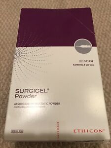 Surgical Absorbable  hemostat Powder 5 Per Box, Box Sealed 3013SP Exp 01-31-2022