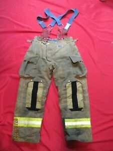 MFG 2012 Morning Pride 34 X 31 Fire Fighter Turnout PANTS BUNKER GEAR SUSPENDERS
